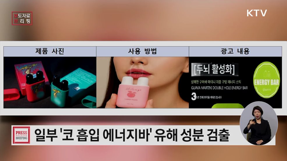 코 흡입 에너지바, 호흡기 장애나 알레르기 유발할 수 있어