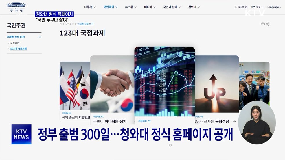 청와대 정식 홈페이지 공개···"국민 누구나 참여"