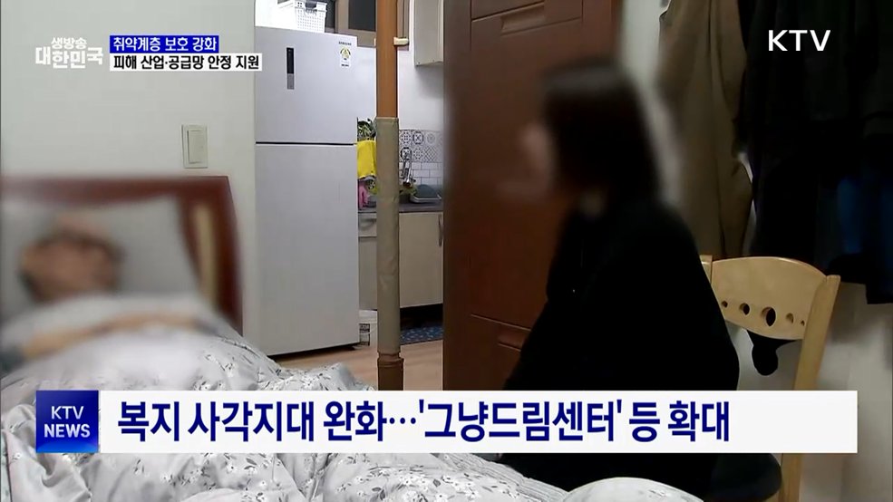 취약계층 보호 두텁게···피해 산업·공급망 안정 지원
