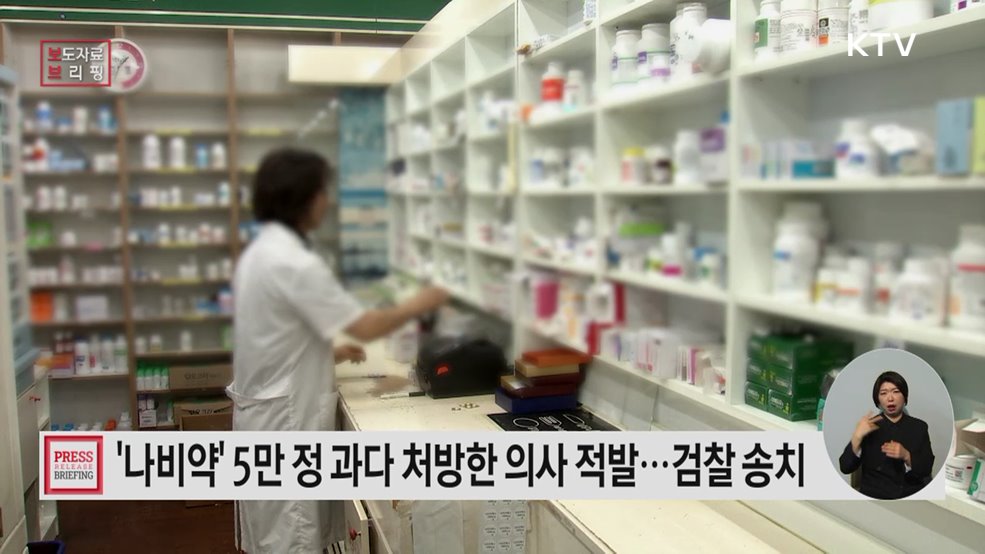 식욕억제제 '나비약' 등 과다 처방 의사 적발