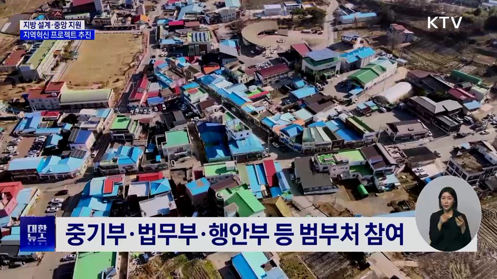 지방이 설계, 중앙이 지원···지방소멸 지역혁신 프로젝트 추진