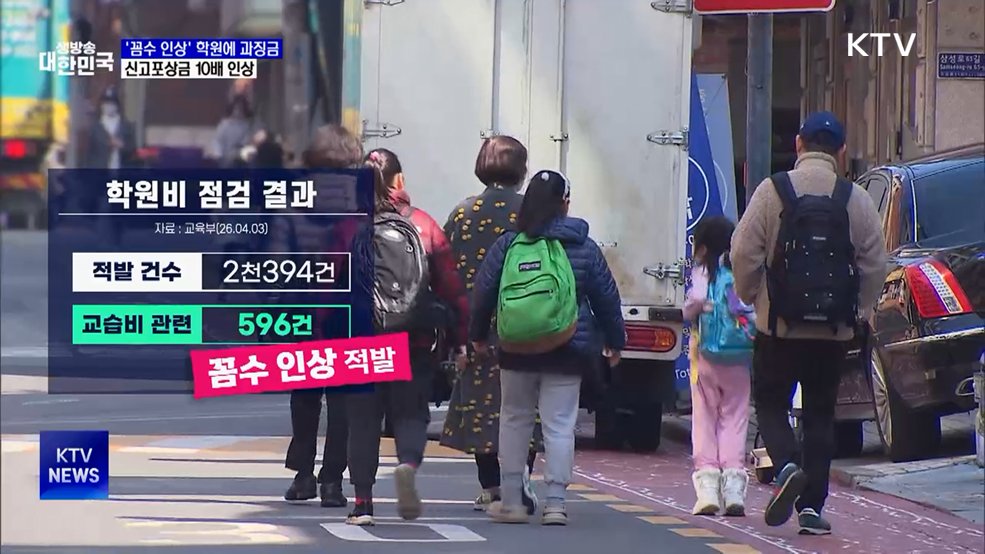 '꼼수 인상' 학원에 과징금···신고포상금 10배 인상