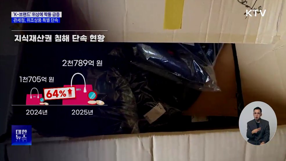 'K-브랜드' 위상에 짝퉁 급증···관세청, 위조상품 특별 단속