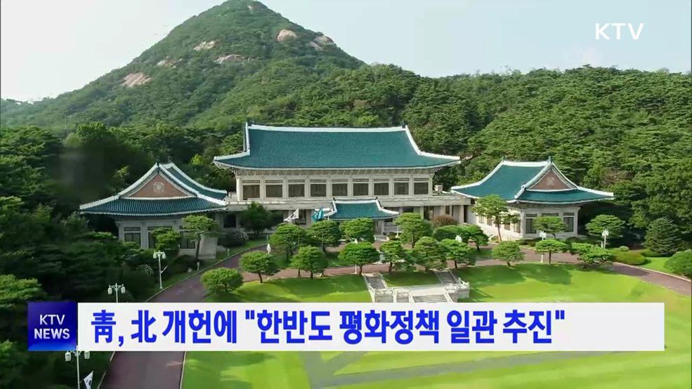 靑, 北 개헌에 "한반도 평화정책 일관 추진"