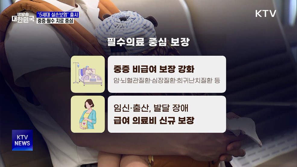 '5세대 실손보험' 출시···중증 보장 높이고 보험료 낮춰