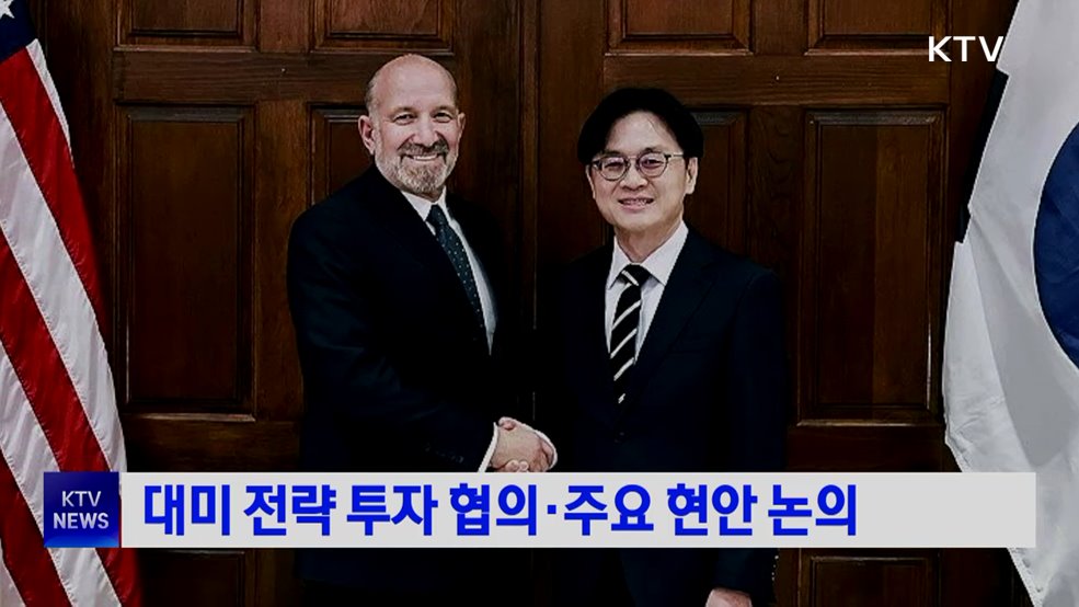 대미 전략 투자 협의·주요 현안 논의