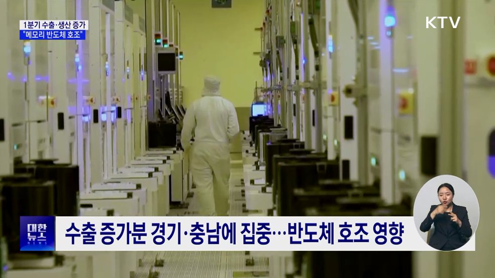 1분기 수출 606억 달러 증가···"메모리 반도체 비중 72%"