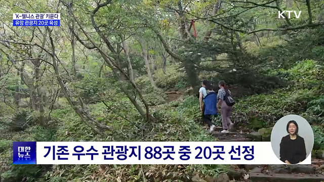 'K-웰니스 관광' 키운다···외래객 유치 관광지 20곳 선정