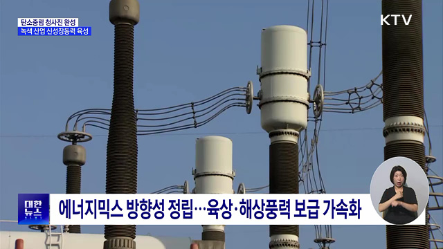탄소중립 청사진 완성···녹색 산업 신성장동력 육성