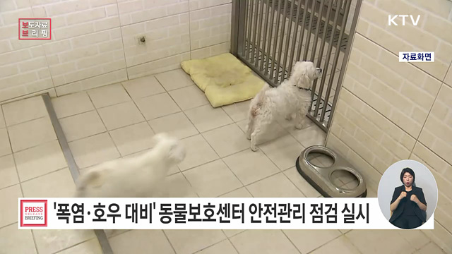 여름철 동물보호센터 안전관리 합동점검 실시