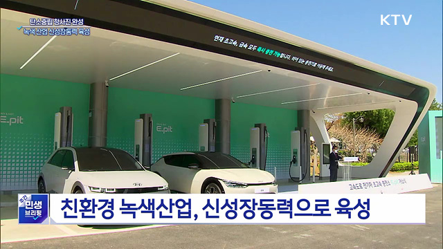 탄소중립 청사진 완성···녹색 산업 신성장동력 육성