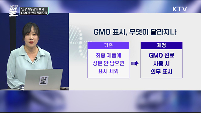 '간장·식용유'도 표시···GMO 완전표시제 도입