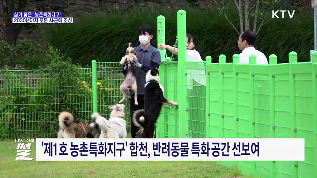 반려견도 살기 좋은 곳으로···'농촌공간' 재생 본격화