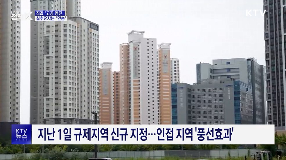 집값 '고공 행진'···실수요자는 '한숨'
