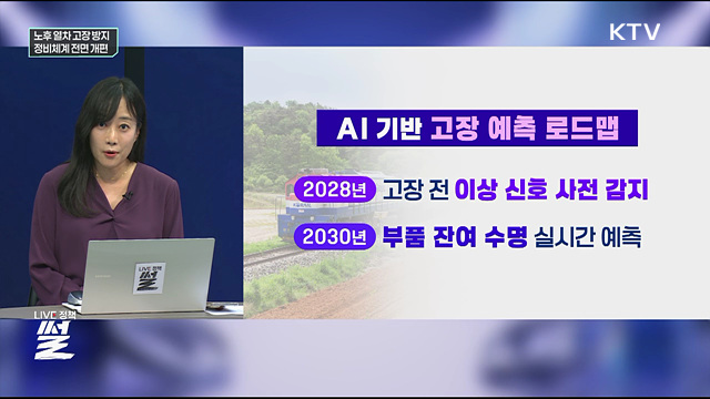 노후 열차 고장 방지···정비체계 전면 개편