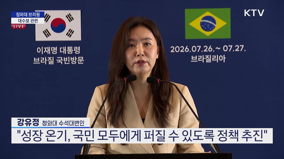 청와대 브리핑 - 대수보 관련