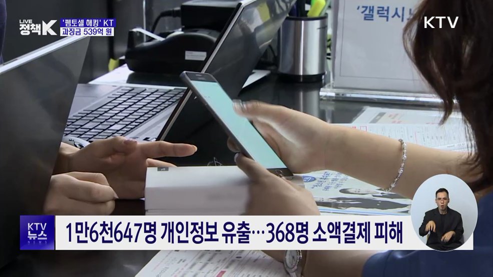 '펨토셀 해킹' KT 과징금 539억···조사 방해 고발