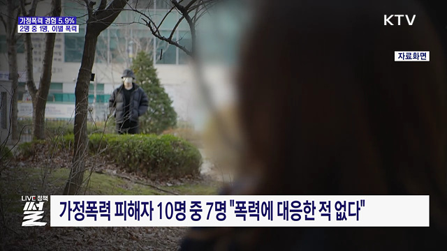 가정폭력 경험 5.9%···2명 중 1명, 이별 폭력 당해
