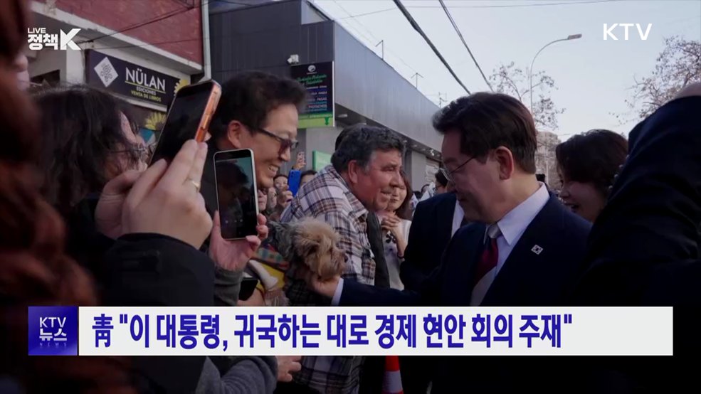 靑 "이 대통령, 귀국하는 대로 경제 현안 회의 주재"