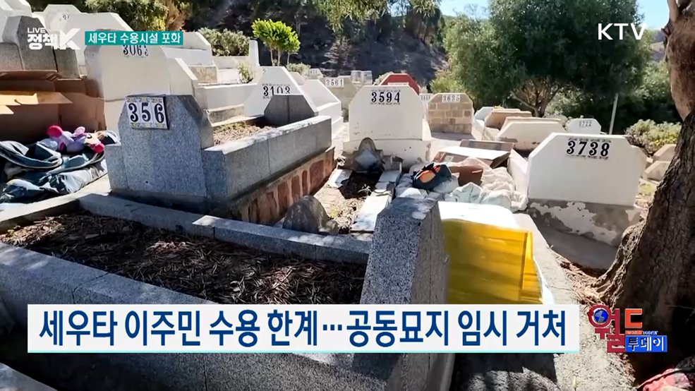 세우타 이주민 수용 한계···공동묘지 임시 거처 [월드 투데이]