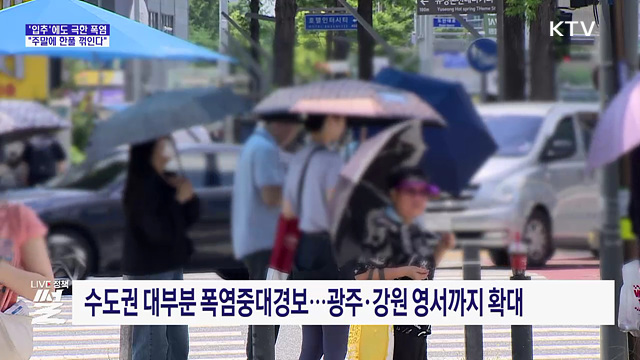 극한 폭염 '입추'에 절정···"주말에 한풀 꺾인다"