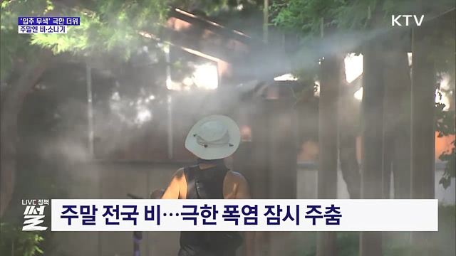 '입추' 무색한 극한 더위···주말엔 비·소나기