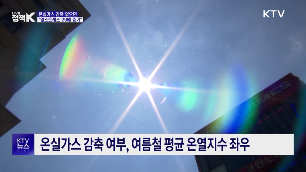 온실가스 안 줄이면 "열스트레스 발생일 29배 증가"