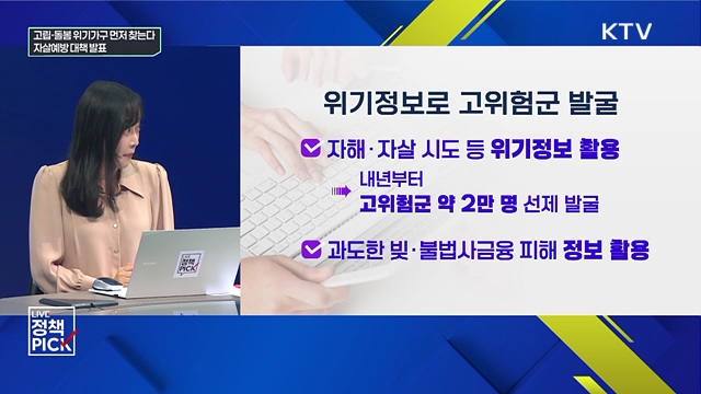 고립·돌봄 위기가구 먼저 찾는다···자살예방 대책 발표