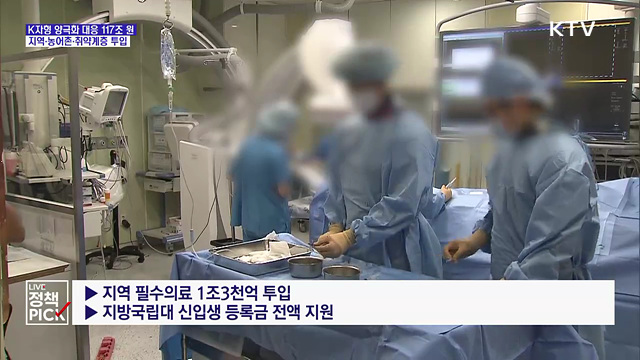 지방·취약계층에 117조 원···'K자형 양극화' 대응