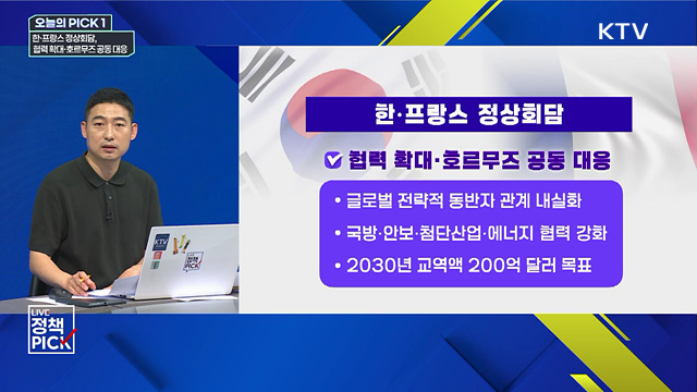 한·프랑스 정상회담, 협력 확대·호르무즈 공동 대응