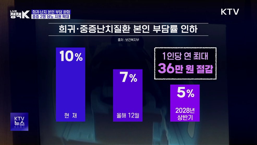 희귀·난치 본인 부담 완화···중증 2형 당뇨도 지원