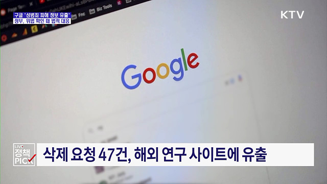 구글 '성범죄 피해 정보 유출'···정부 "법적 책임 물을 것"