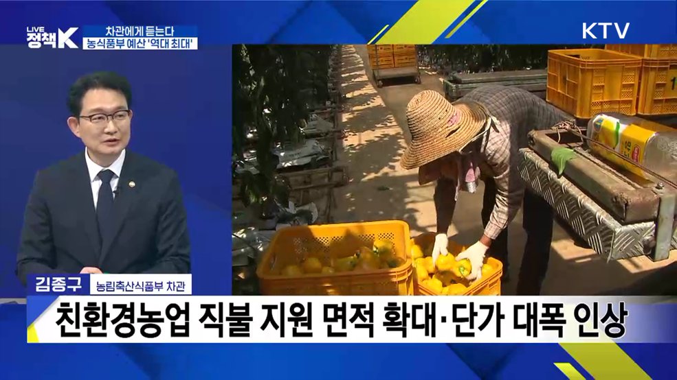 농식품부 예산 22.2조 '역대 최대'···공익직불 3조 시대 연다