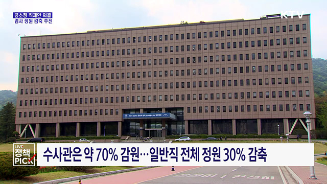 공소청, 검사 인력 80~85%로 출범···수사 인력도 감축