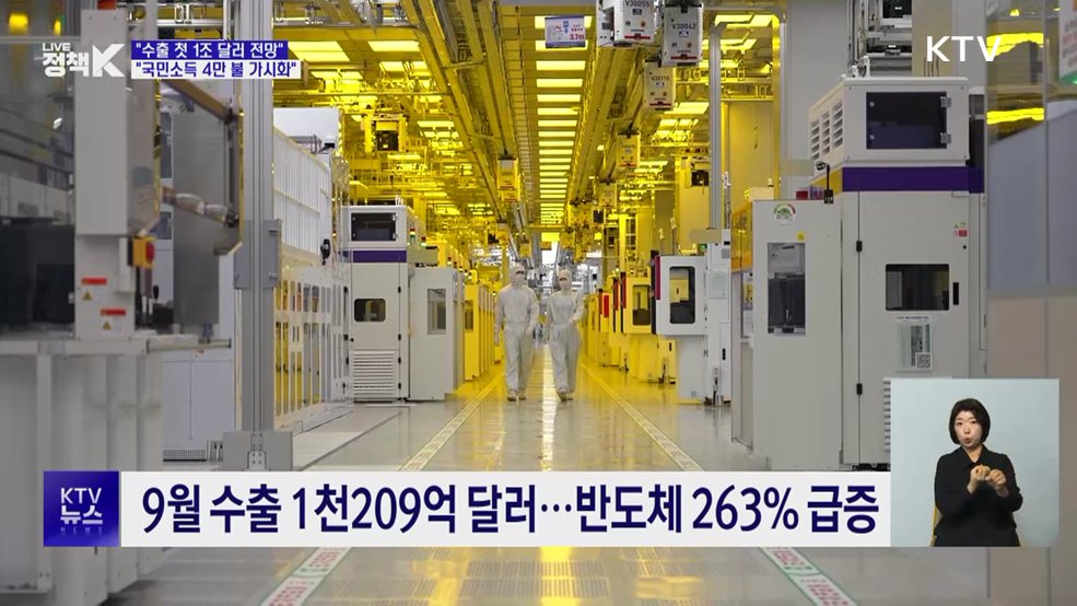 "수출 첫 1조 달러 전망···국민소득 4만 불 가시화"