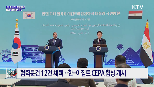 한-이집트 정상회담···'전략 동반자 관계' 격상