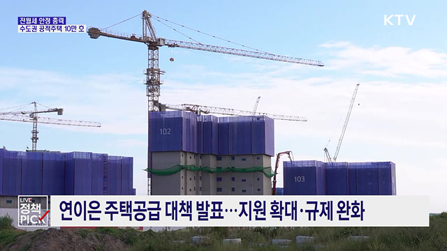 전월세 안정 총력···수도권 공적주택 10만 호 입주 추진