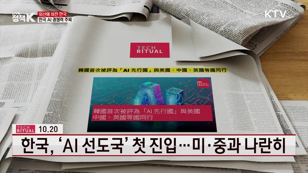 한국, 'AI 선도국' 첫 진입···미·중과 나란히 [외신에 비친 한국]