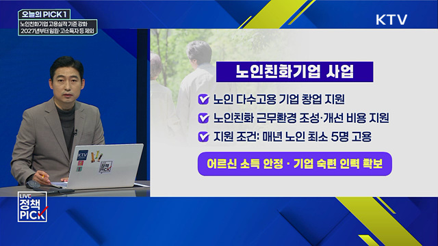 노인친화기업 고용실적 안정기준 및 관리체계 개선