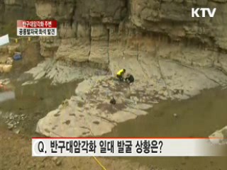 반구대암각화 주변 공룡발자국 화석 발견