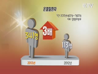 폭염 환자 급증…건강관리 '비상'
