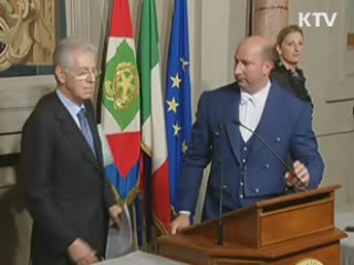 이탈리아 새 총리에 마리오 몬티 지명