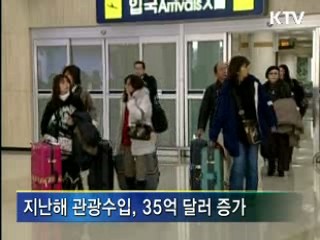 '관광수입' 늘었다.