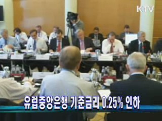 유럽중앙은행 기준금리 0.25% 인하