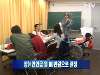 장애인 연금 소득기준 월 50만원~80만원
