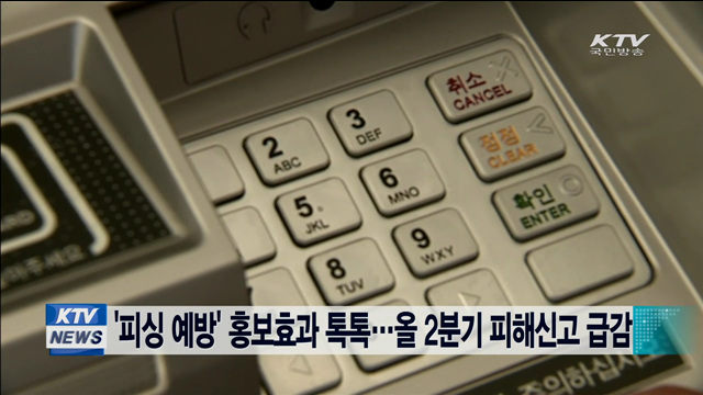 '피싱 예방' 홍보효과 톡톡…올 2분기 피해신고 급감