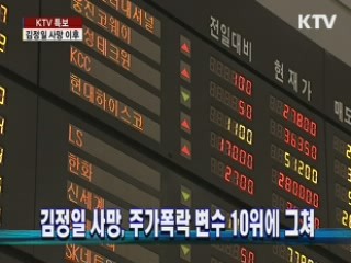 김정일 사망, 주가폭락 변수 10위에 그쳐