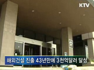 해외건설수주 476억달러···최고 기록