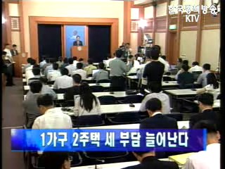 1가구 2주택 세 부담 늘어난다