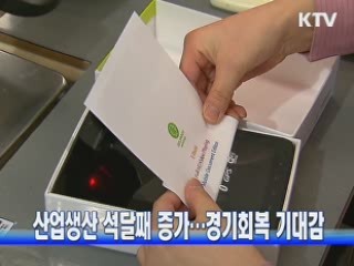 산업생산 석달째 증가…경기회복 기대감